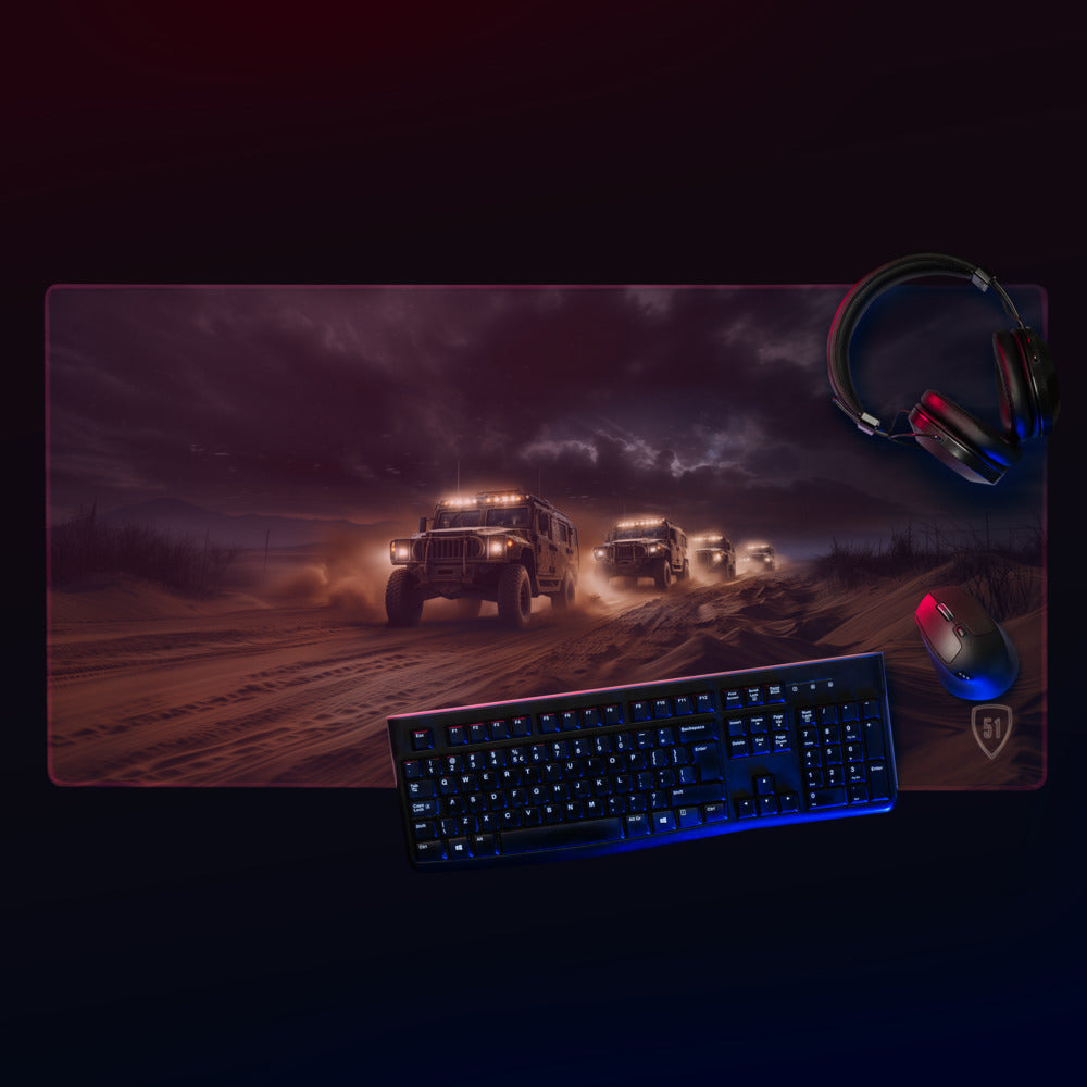Humers Caravan Desert Storm Gaming mouse pad