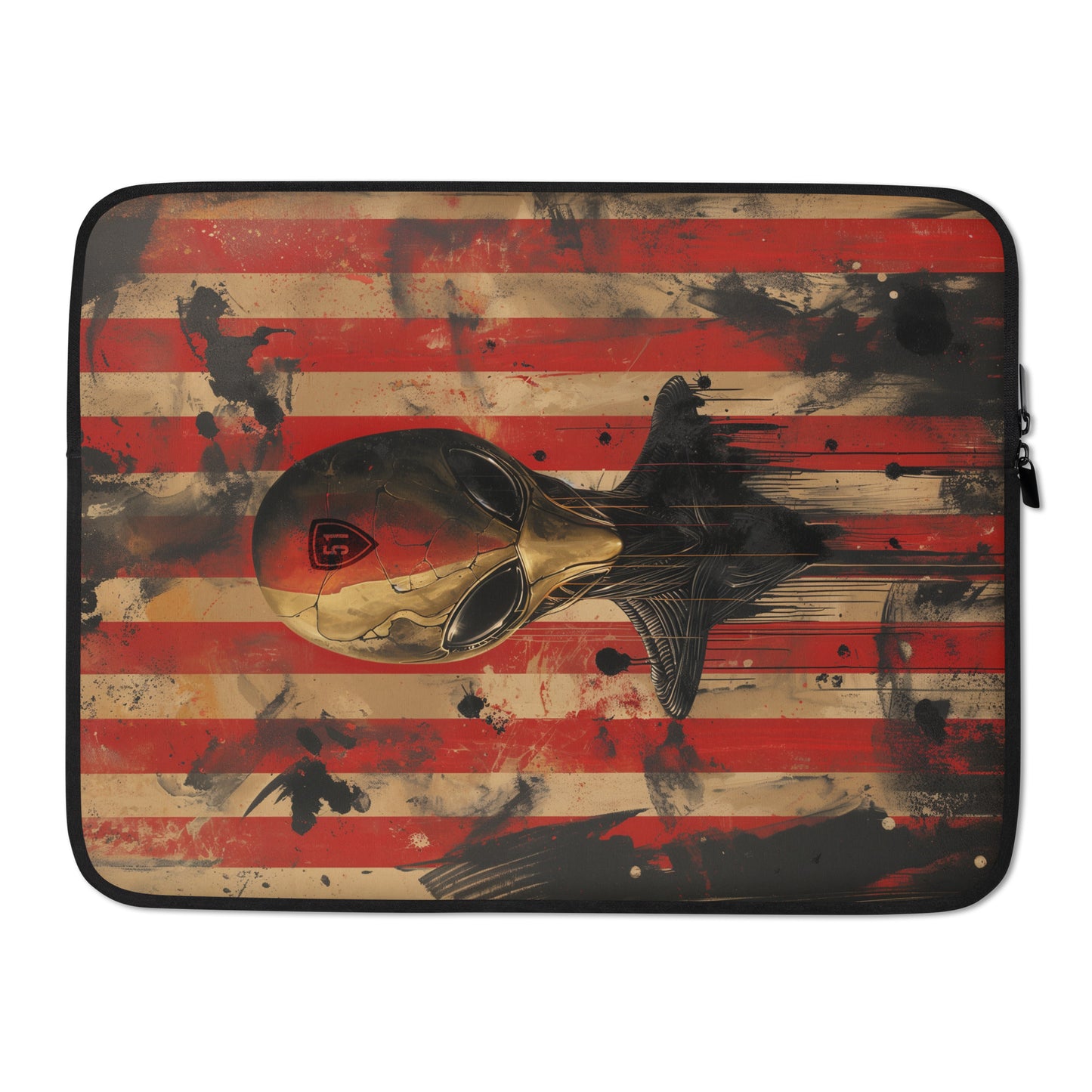 Alien Grunge Crackle Laptop Sleeve