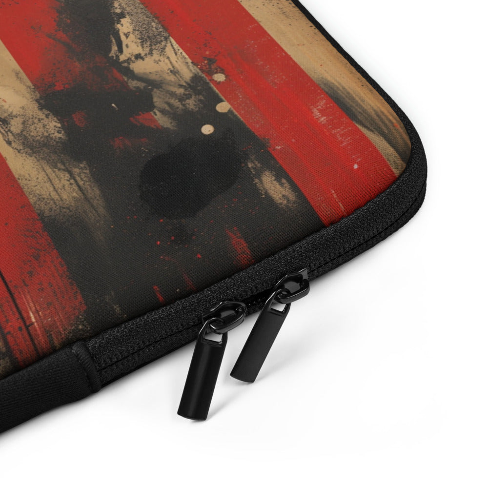 Alien Grunge Crackle Laptop Sleeve