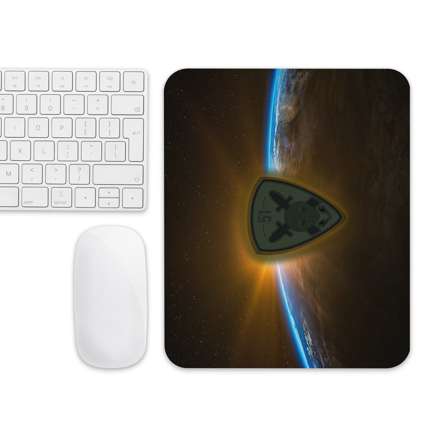 Shield 51 over Earth Mouse pad