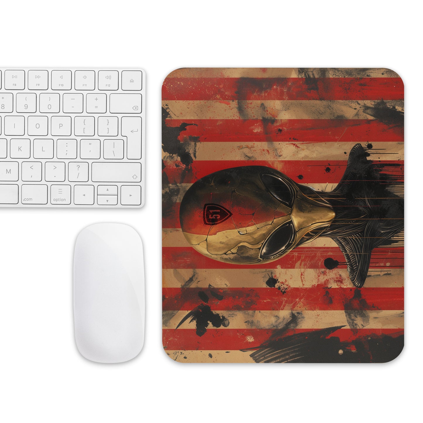 Alien Grunge Mouse pad