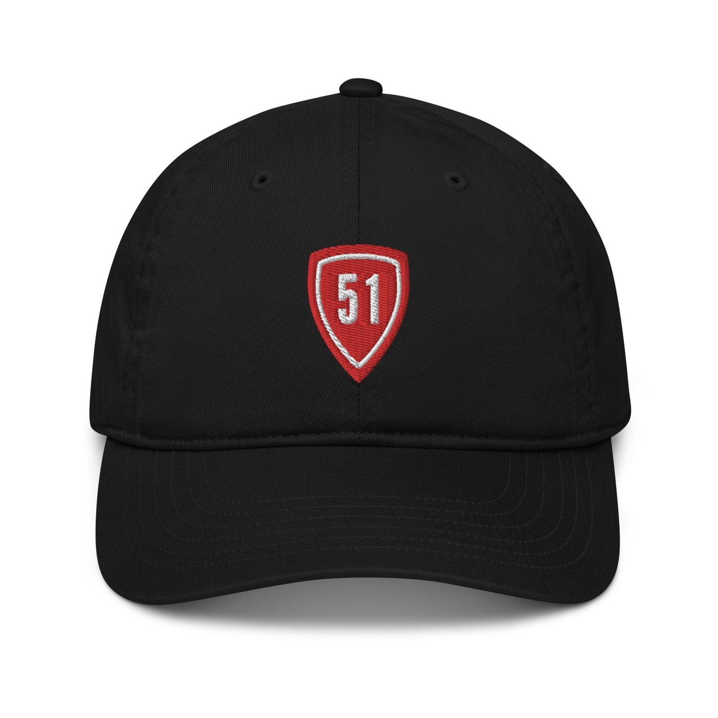 Red Shield 51 Logo Organic dad hat