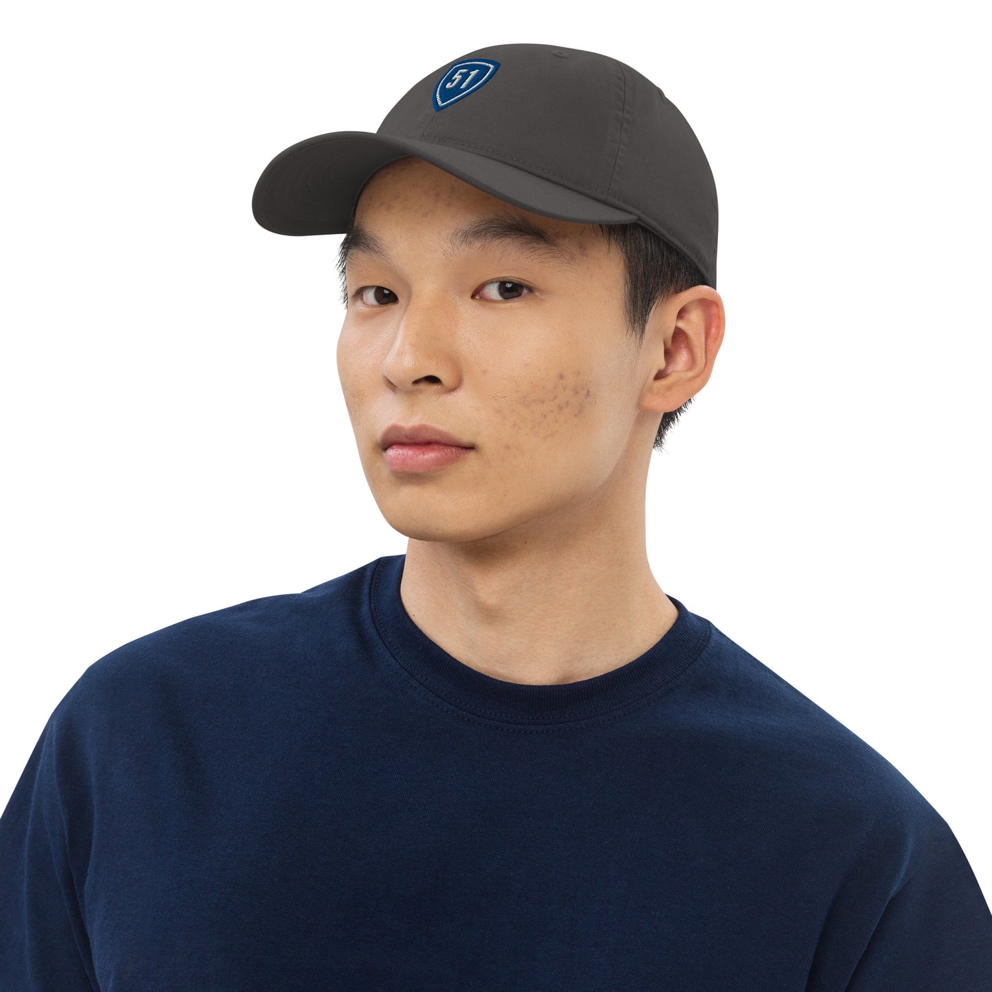 Blue Shield 51 Logo Organic dad hat