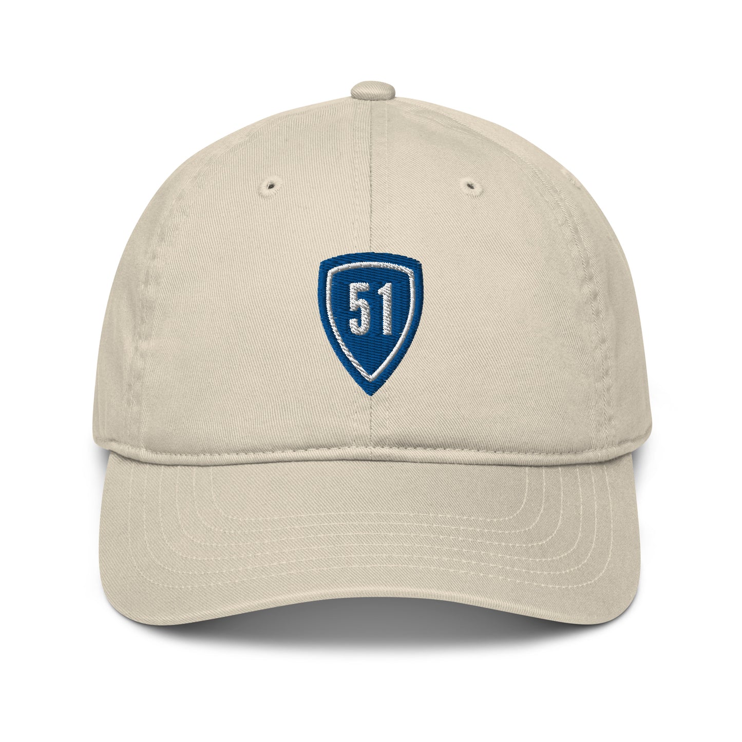 Blue Shield 51 Logo Organic dad hat