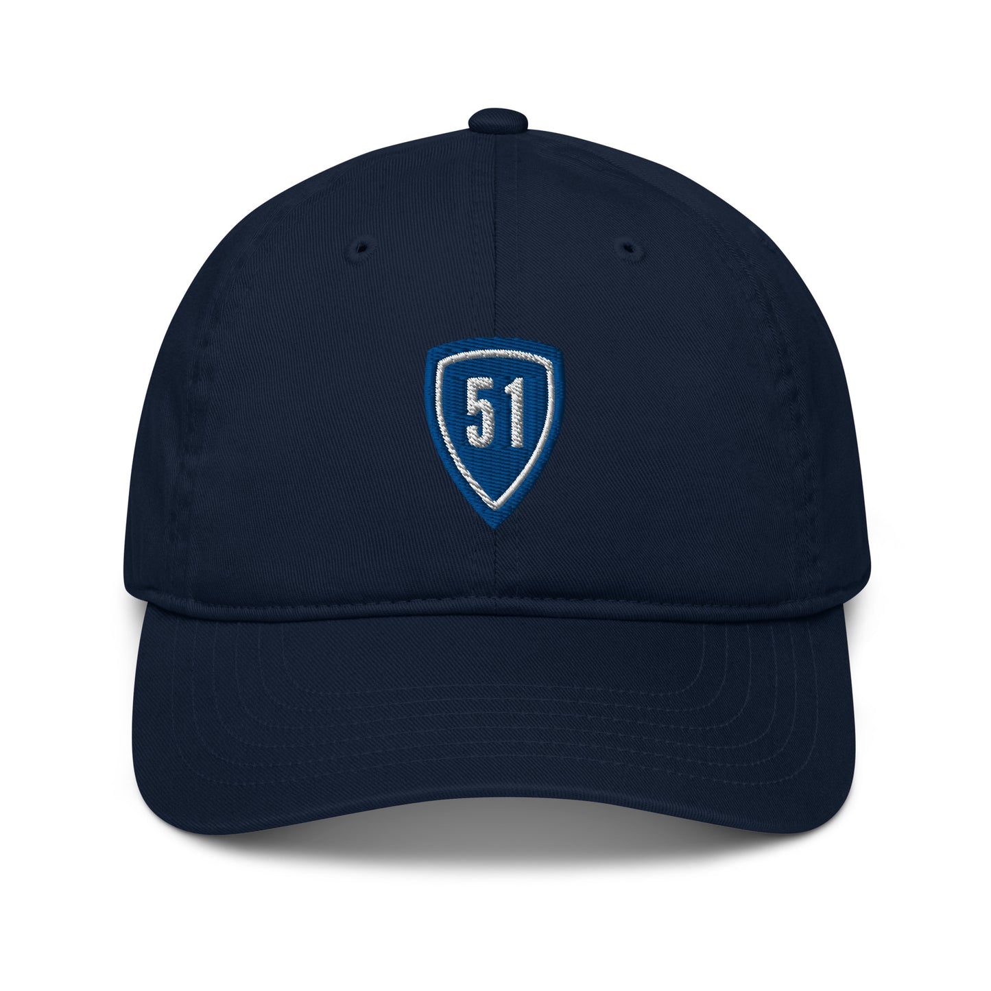 Blue Shield 51 Logo Organic dad hat