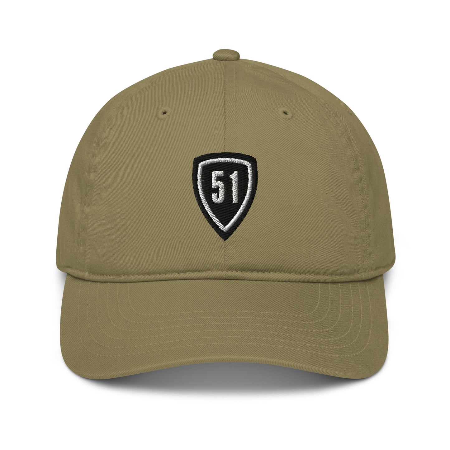 Black Shield 51 Logo Organic dad hat