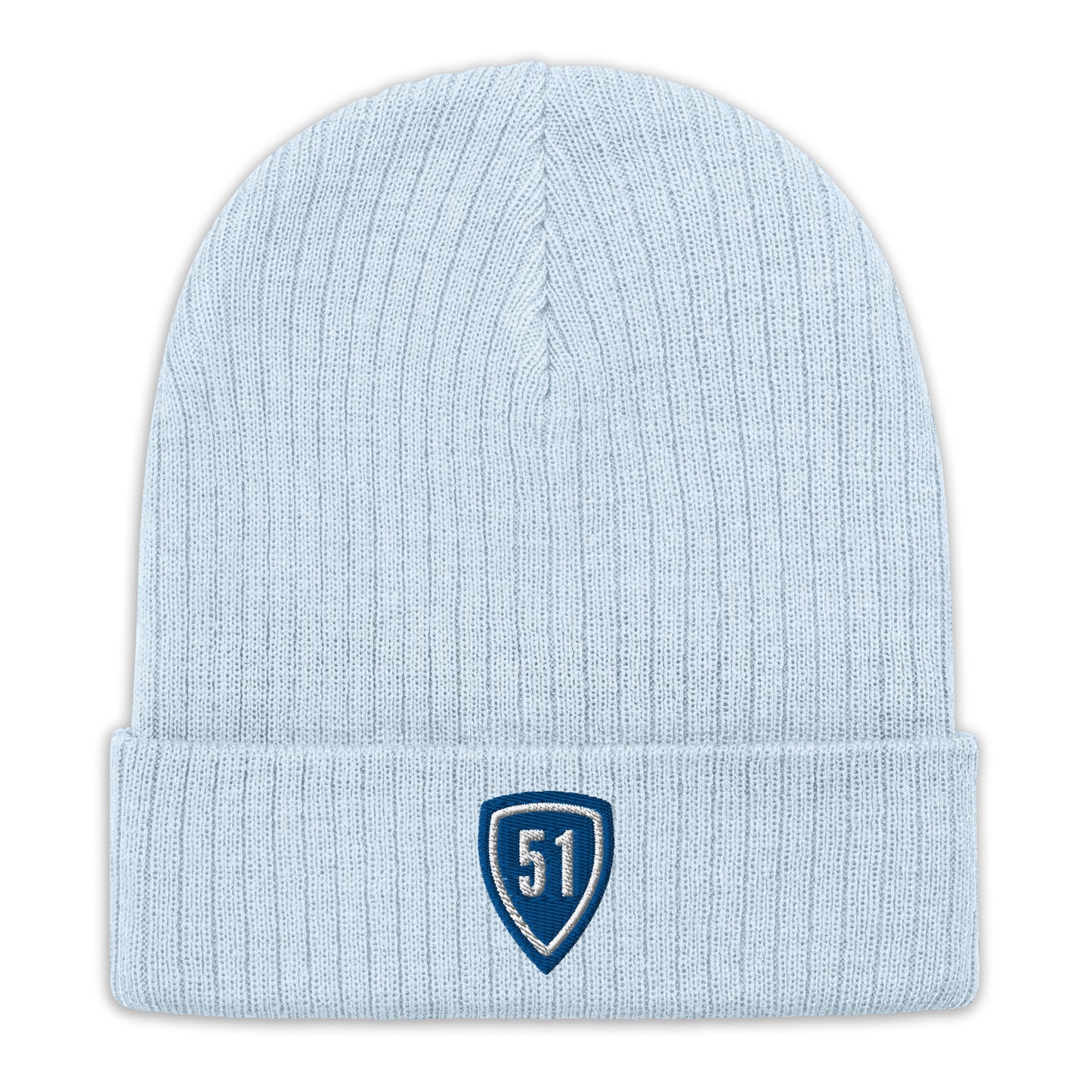 Blue Shield 51 Ribbed knit beanie