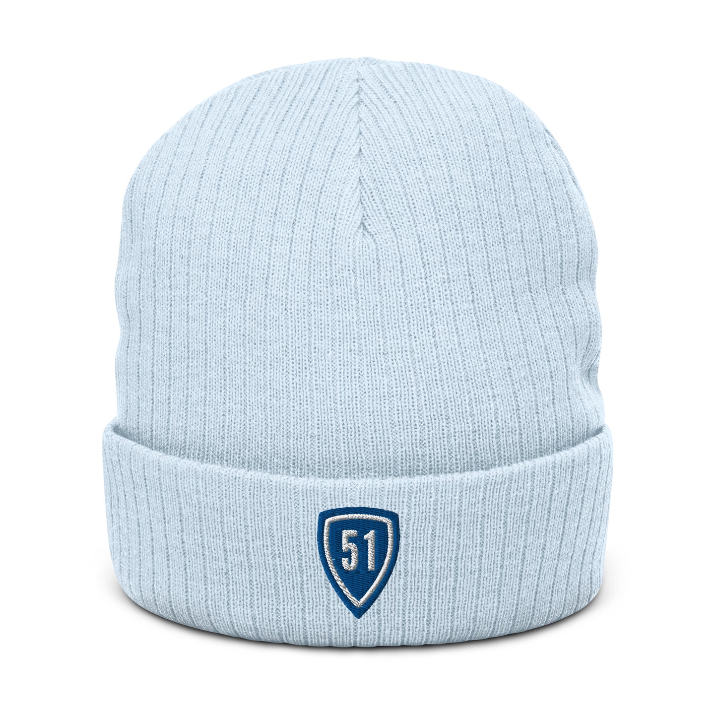 Blue Shield 51 Ribbed knit beanie