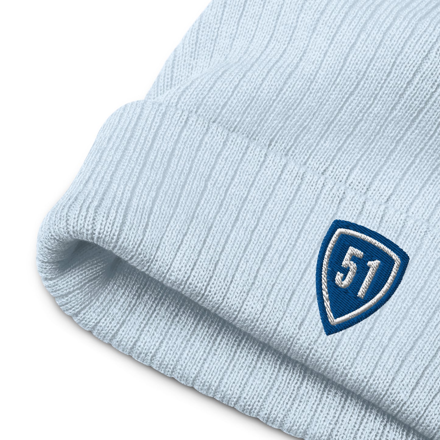 Blue Shield 51 Ribbed knit beanie