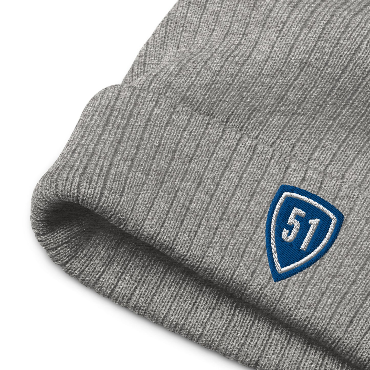 Blue Shield 51 Ribbed knit beanie